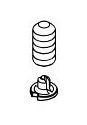 Delta RP84930CZ Set Screw & Button - Diverter Handle - Integrated Series