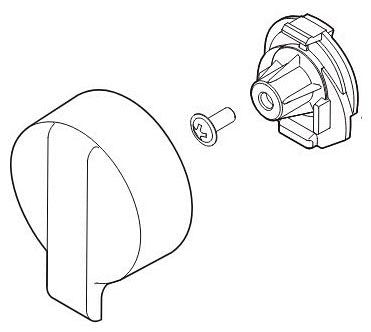 Delta RP84980CZ Temperature Knob & Cover - T17T Integrated Diverter