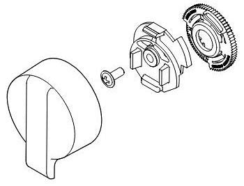 Delta RP84986PN Temperature Knob & Cover - T17 Integrated Diverter