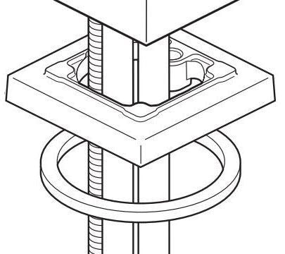Delta Ara RP90060BL Handle Base, Spout & Gasket - 1H