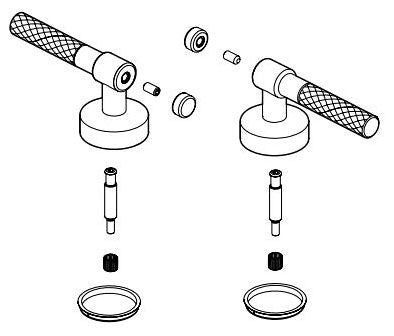 Brizo Litze RP91775GL Knurled Handle Kit