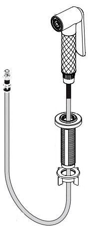 Brizo Litze RP91804PN Sprayer & Hose Assembly