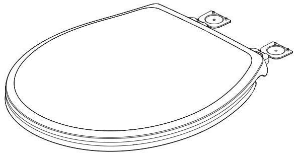 Delta Turner RP92085WH Round Front Seat Assembly