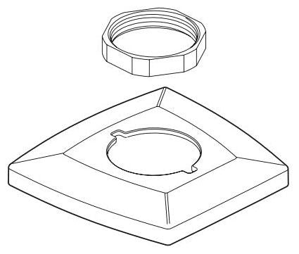 Brizo Vettis RP92363BL Handle Base and Nut