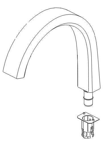 Delta Pivotal RP92602AR Spout Assembly - Kitchen