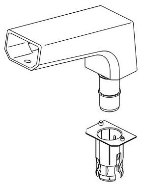 Delta Pivotal RP93284BL Spout Assembly & Retainer