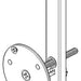Brizo RP93475 Grab Bar Wall Anchor