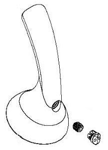 Delta RP93512BL Handle and Screw Repair Part