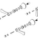 Brizo Rook RP93874GL Freestanding Tub Filler Lever Handle Kit