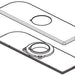 Peerless Precept RP93975BL Escutcheon and Base Plate