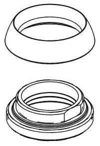 Delta Arvo RP93978CZ Bonnet Nut Cap