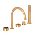 ROHL EC06D5 Eclissi 5-Hole Deck Mount Tub Filler With C-Spout