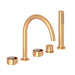ROHL EC06D5 Eclissi 5-Hole Deck Mount Tub Filler With C-Spout