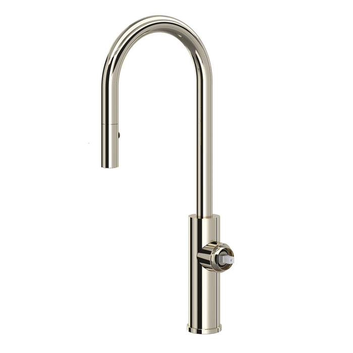 ROHL EC65D1 Eclissi Pull-Down Bar/Food Prep Kitchen Faucet with C-Spout - Less Handle