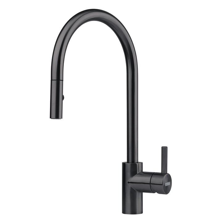 Franke Eos Neo Single Handle Pull-Down Kitchen Faucet - Industrial Black
