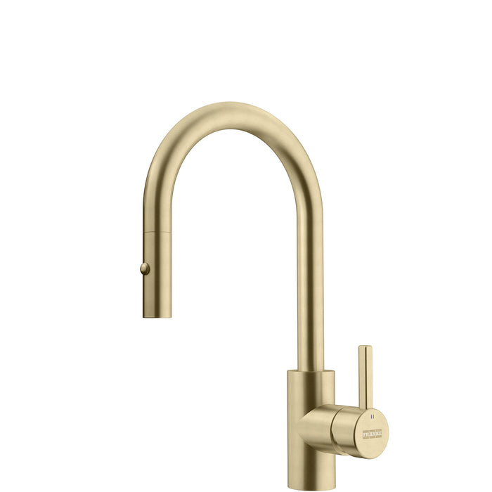 Franke Eos Neo Single Handle Pull-Down Prep Kitchen Faucet - Gold