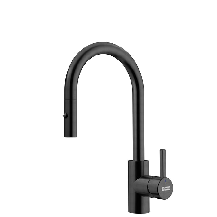 Franke Eos Neo Single Handle Pull-Down Prep Kitchen Faucet - Industrial Black