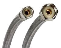 Fluidmaster B8F16 16" Braided Faucet Connector (3/8" Female Compression x 3/8"OD Copper Compression)