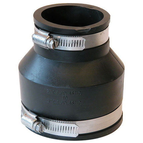 Fernco 1056-32 3" (Cast Iron / PVC) x 2" (Cast Iron / PVC) Flexible Coupling