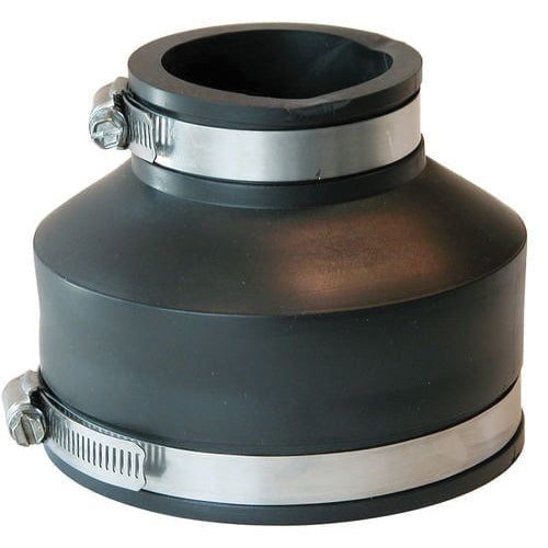 Fernco 1056-42 4" (Cast Iron / PVC) x 2" (Cast Iron / PVC) Flexible Coupling