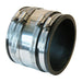 Fernco 1056-44RC 4" (Cast Iron / PVC) x 4" (Cast Iron / PVC) Flexible Coupling w / SS Sheer Ring