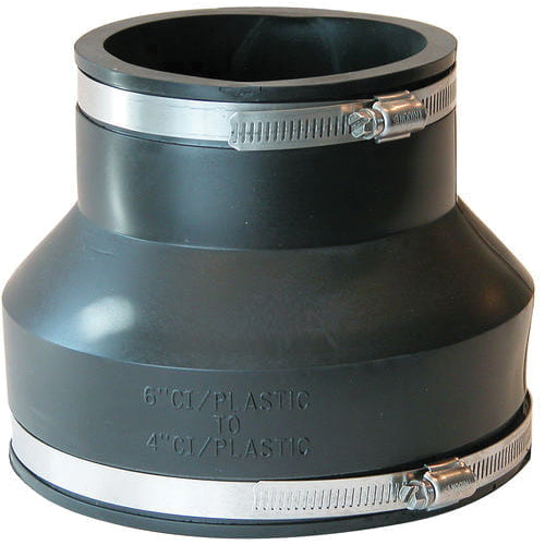 Fernco 1056-64 6" (Cast Iron / PVC) x 4" (Cast Iron / PVC) Flexible Coupling