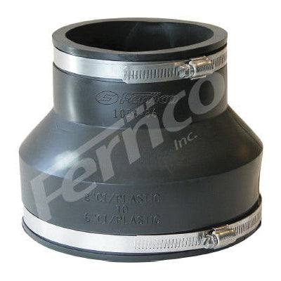 Fernco 1056-86 8" (Cast Iron / PVC) x 6" (Cast Iron / PVC) Flexible Coupling