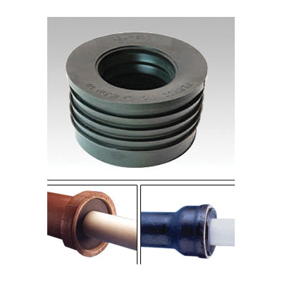 Fernco 44UX-305 4" (Service Weight Cast Iron) x 3" (PVC) Donut