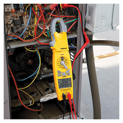 FieldPiece SC680 600 AC/DC Swivel Clamp Meter Dual Display - Power - LPF
