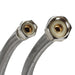 Fluidmaster B1F12 3/8" Compression x 1/2" FPT Braided Faucet Supply Line (12" Length)