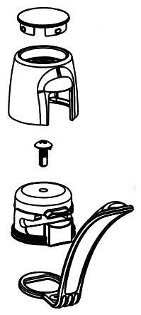 Moen 100226 Handle cap & screw