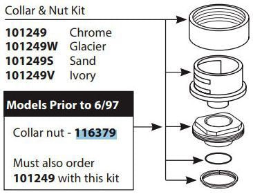 Moen 116379 Retainer nut