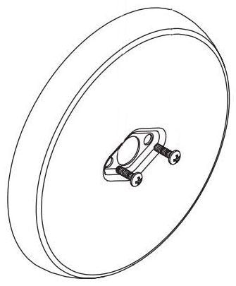 Moen 200749 M-Core Diverter Escutcheon Kit, Bl