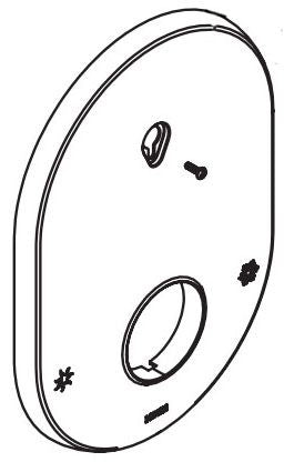 Moen 200814 M-Core Escutcheon Kit, Chr