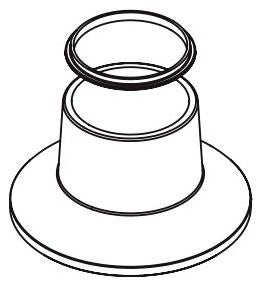 Moen Commercial 52122 Metering Escutcheon kit