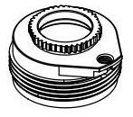 Moen Commercial 840013 Cartridge nut