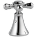Delta H295 Cassidy Metal Cross Handle Set - Deck Mount Bathroom and Bidet