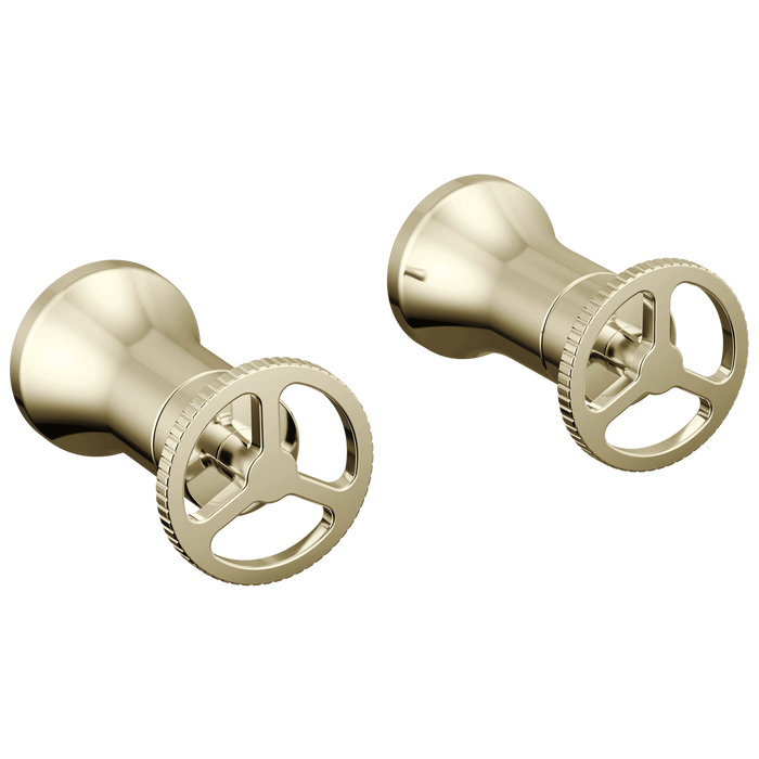 Delta Trinsic H558PN Wheel Handle - Wall Mount Lav - Polished Nickel