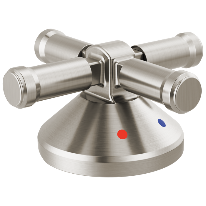 Delta Broderick: 3-Hole Roman Tub w/Hand Shower - Handle Kit-Cross