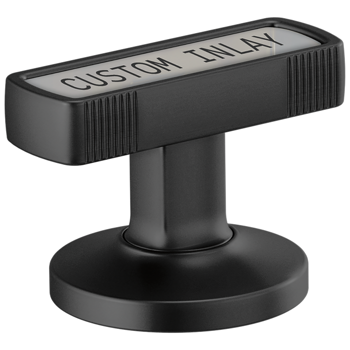 Brizo Kintsu HI5306 Widespread Lavatory Knob with Custom Inlay Handle Kit - Matte Black