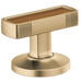 Brizo Kintsu HI5306 Widespread Lavatory Knob with Wood Inlay Handle Kit - Luxe Gold