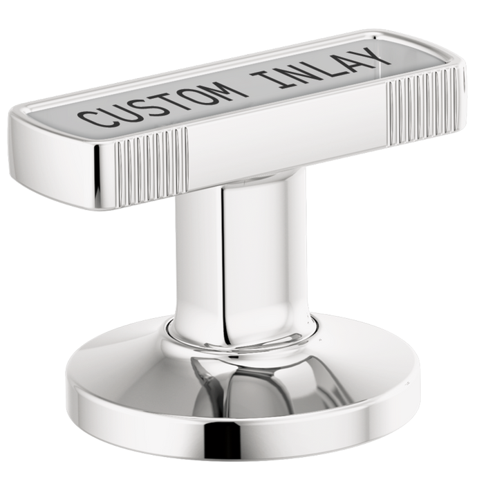 Brizo Kintsu HI5306 Widespread Lavatory Knob with Custom Inlay Handle Kit - Chrome