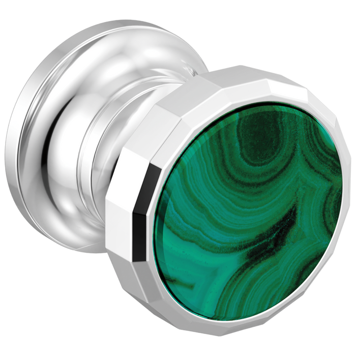 Brizo Beauclere HI5865 Wall Mount Lavatory Wheel Handle Kit - Polished Chrome / Malachite