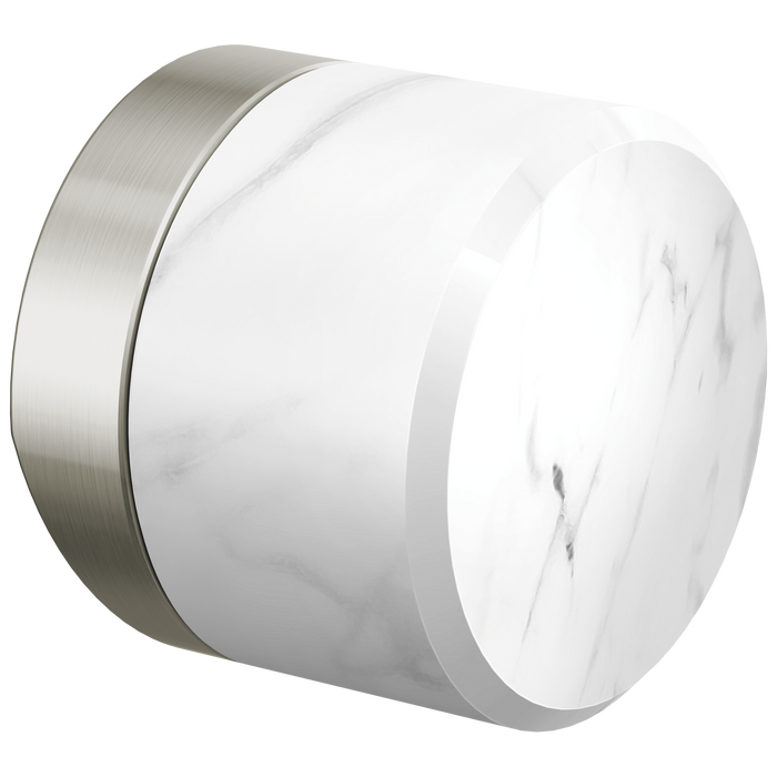 Brizo Odin HKK175 Kitchen Faucet White Marble Knob Handle Kit - Stainless / Marble