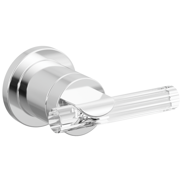 Brizo Roccesco HL58110 Single-Handle Wall Mount Lavatory Lever Handle Kit - Polished Chrome / Clear Acrylic