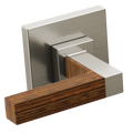 Luxe Nickel / Teak Wood