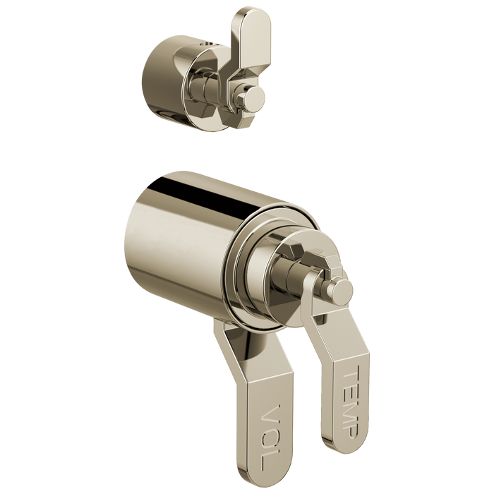 Brizo Brizo Litze: Tempassure Thermostatic Valve With Diverter Trim Handle Kit - Industrial Lever