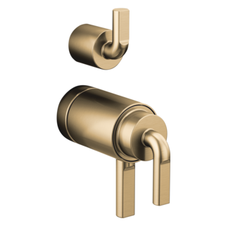 Brizo Litze: TempAssure Thermostatic Valve with Integrated Diverter Notch Lever Handle Kit