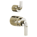 Brizo Litze: Pressure Balance Valve with Integrated Diverter Trim Notch Lever Handle Kit
