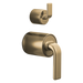 Brizo Allaria: Pressure Balance Valve with Integrated Diverter Trim Twist Lever Handle Kit